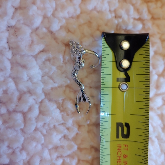 Sterling Silver Mermaid Cuff Earring - Picture 4 of 4